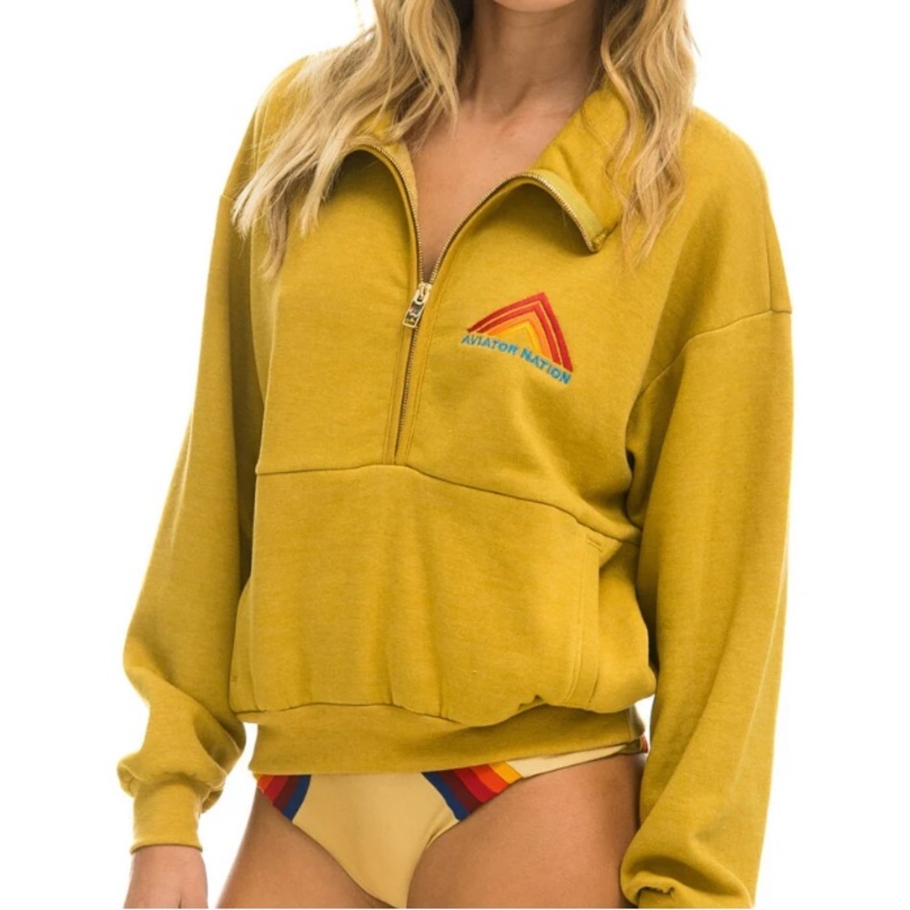 Aviator Nation Mountain Embroidery Half-Zip ⚡️ - Picture 5 of 5